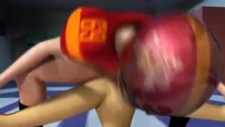 Footballer fucks cheerleader in the school gym