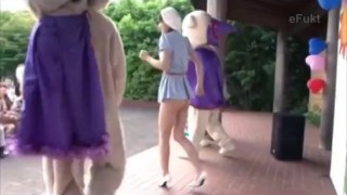 japanese girls enema on the stage show
