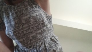 Up skirt masturbation